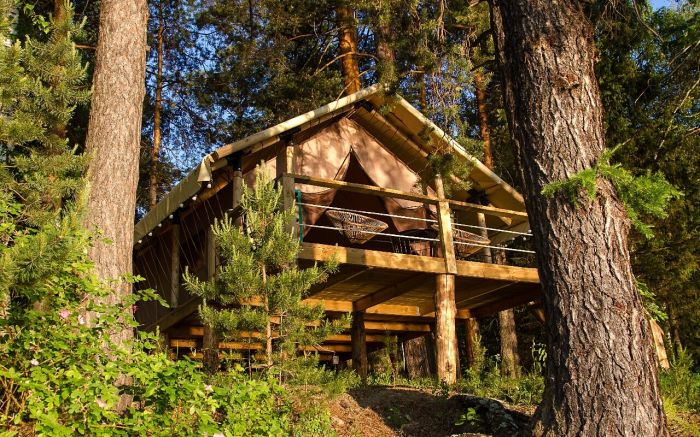 Cozy glamping on the shore of the pond "TeleCamp"